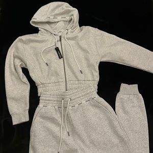 LOUNGE Underwear high waisted scrunchie hoodie jogger set